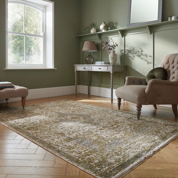 Zielony dywan 200x300 cm Cordelia Vintage – Flair Rugs-image-1