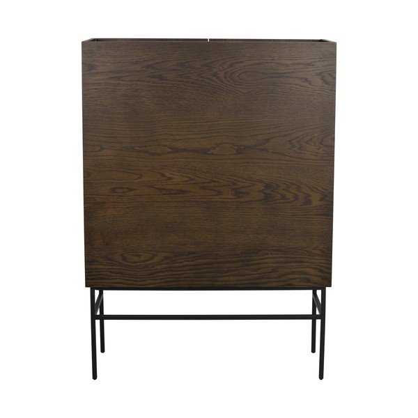 Brązowa szafka w dekorze dębu 100x140 cm Halifax – Rowico-image-3
