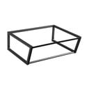 Czarny stalowy wiszący stelaż pod umywalkę 60x20 cm Ska – Sapho