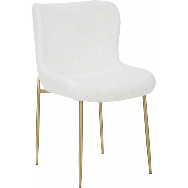 Białe tapicerowane krzesło Westwing Collection Tess