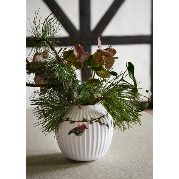 Biały porcelanowy wazon świąteczny Kähler Design Hammershøi, wys. 13 cm-image-1