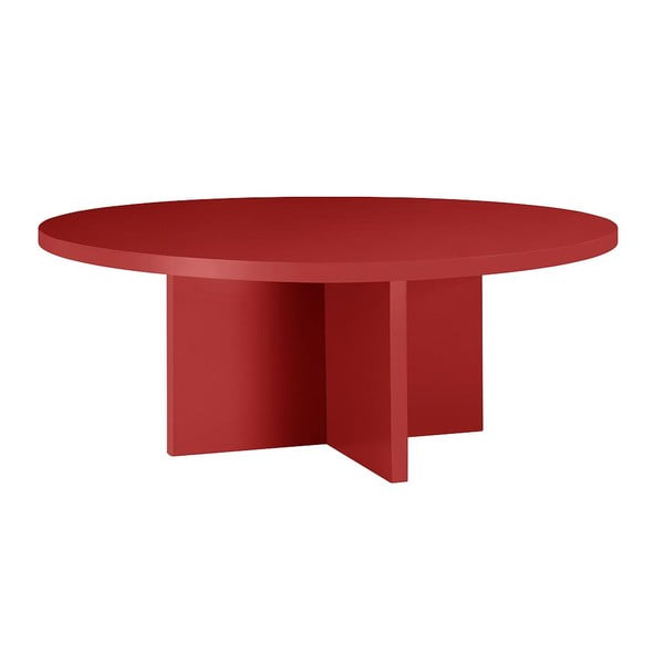 Czerwony okrągły stolik ø 80 cm Pausa – Really Nice Things