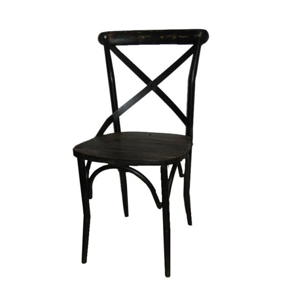 Krzesło metalowe Antic Line Chaise Noir