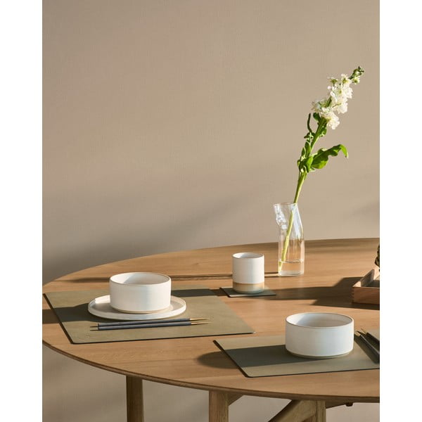 Mata stołowa ze skóry ekologicznej 35x45 cm Square L Nupo – LIND DNA-image-1