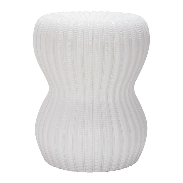 Biały stolik ceramiczny odpowiedni na zewnątrz Safavieh Majorca, ø 40 cm