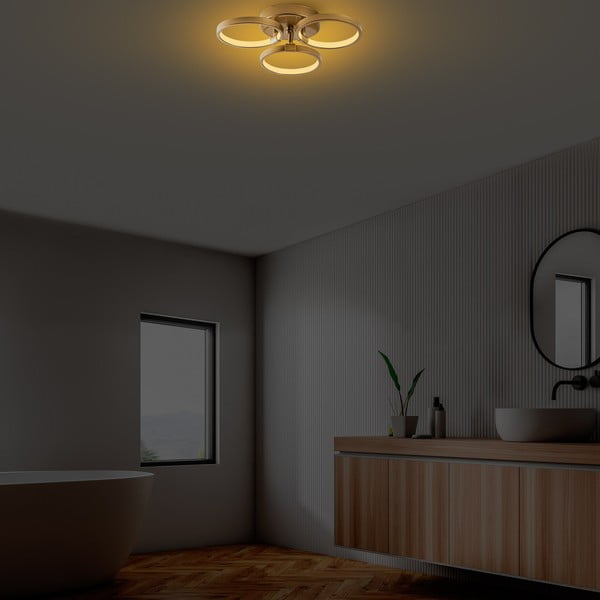 Lampa sufitowa LED w kolorze złota ø 17 cm Halka – Opviq lights-image-3