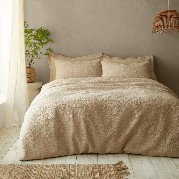 Beżowa pościel jednoosobowa 135x200 cm Casablanca Pinsonic – Pineapple Elephant-image-1