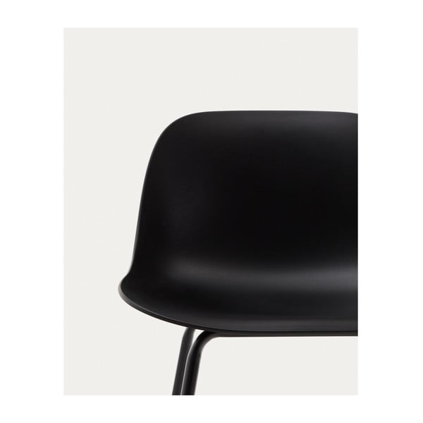 Czarny hoker (wysokość siedziska 74 cm) Altea – Kave Home-image-1