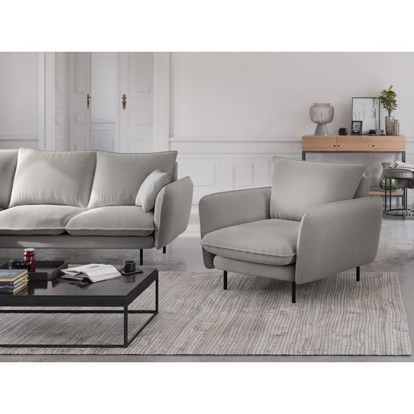 Jasnoszary fotel Cosmopolitan Design Vienna-image-1