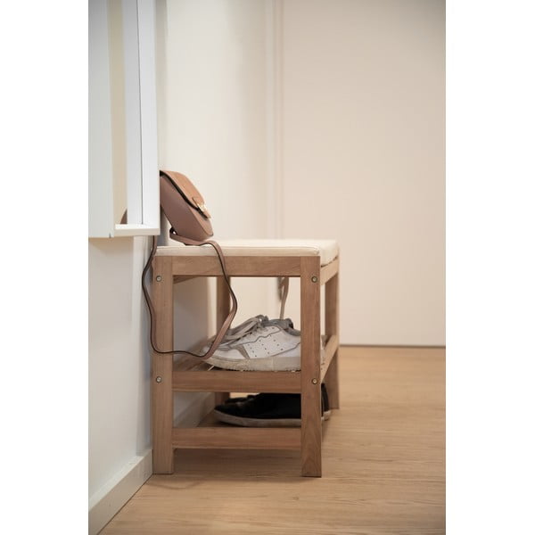 Naturalna szafka na buty z litego drewna akacjowego z siedziskiem Acina – Wenko-image-4