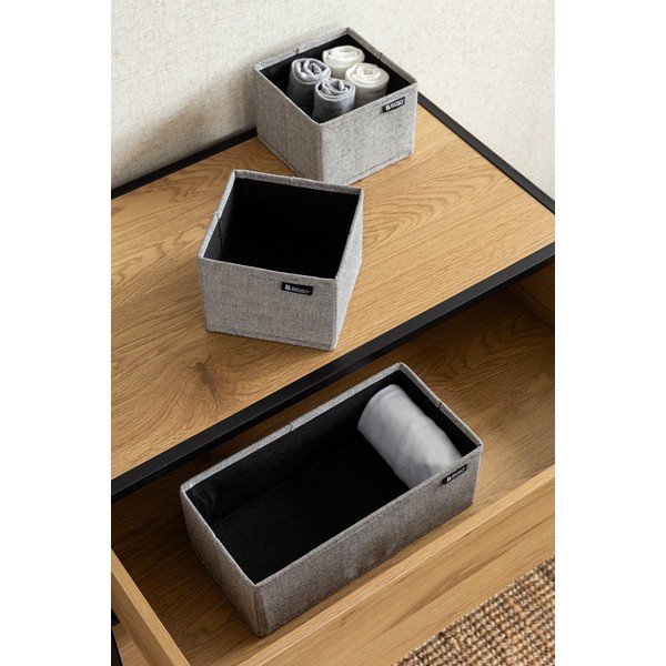 Tekstylne organizery do szuflady zestaw 3 szt. Soft Storage – Bigso-image-2