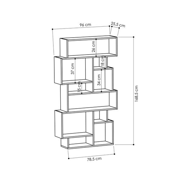 Biały regał Homitis Karmato-image-2