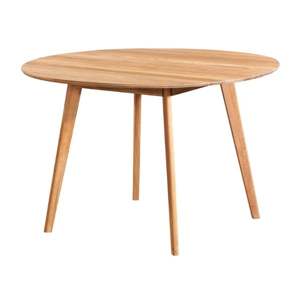 Stół do jadalni z drewna dębowego Folke Yumi, ∅ 115 cm