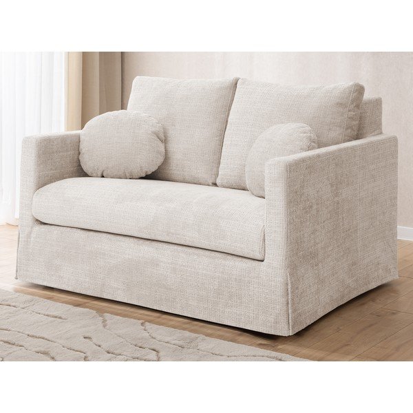Kremowa sofa 140 cm Paphos – Ropez-image-2