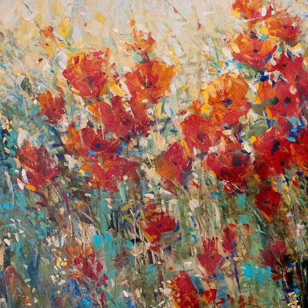Obraz DecoMalta Painted Poppies, 55x55 cm