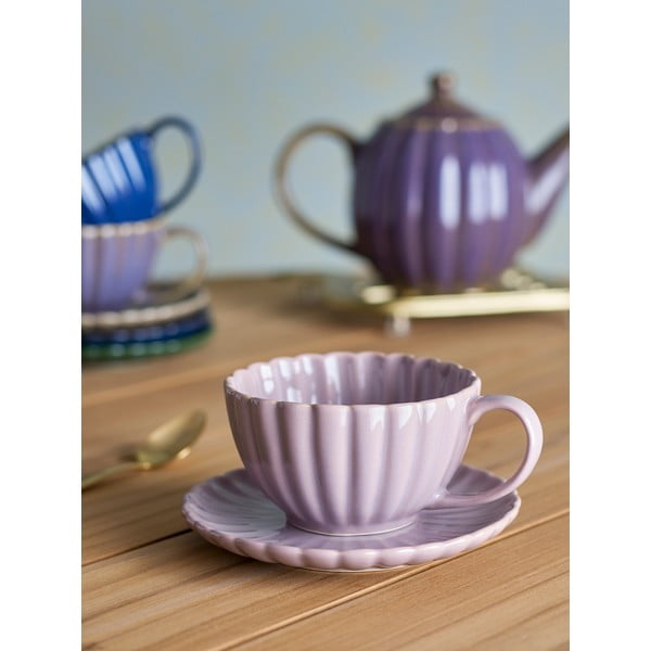 Jasnoróżowa kamionkowa filiżanka do cappuccino 220 ml Latina – Bloomingville-image-1