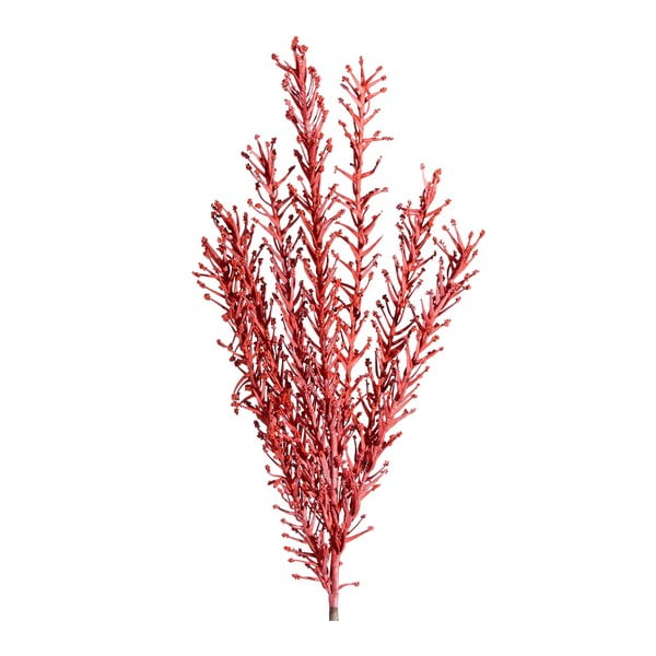 Sztuczna gałązka z czerwonymi kwiatkami Ixia Furaha, wys. 118 cm