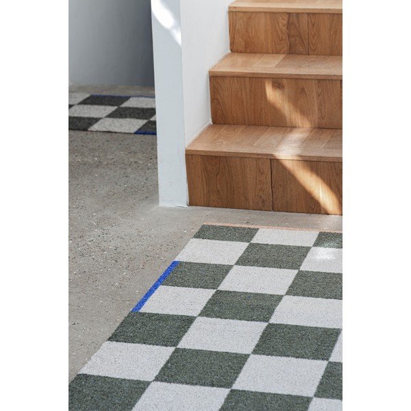 Ciemnozielony/kremowy dywan odpowiedni do prania 70x150 cm Square – Mette Ditmer Denmark-image-2