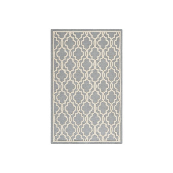Szary wełniany dywan Safavieh Elle, 152x91 cm