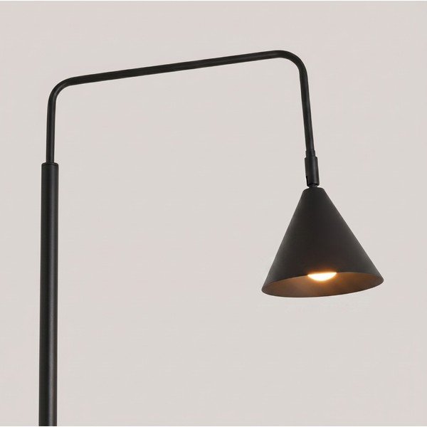 Czarna stalowa lampa stojąca z elastyczną konstrukcją (wysokość 165 cm) Zylo – Sollux-image-2
