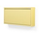 Jasnożółta stalowa uchylna/wisząca szafka na buty 75x37,5x12,5 cm Billy – Spinder Design