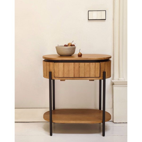Szafka nocna z drewna mango Licia − Kave Home-image-1