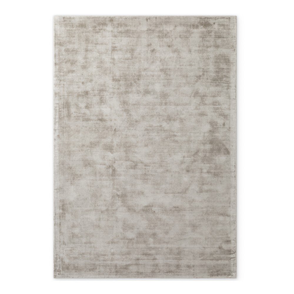 Szary dywan z wiskozy tkany ręcznie 80x150 cm Noemi – Vikosa