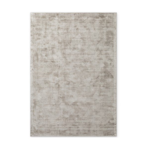 Szary dywan z wiskozy tkany ręcznie 80x150 cm Noemi – Vikosa