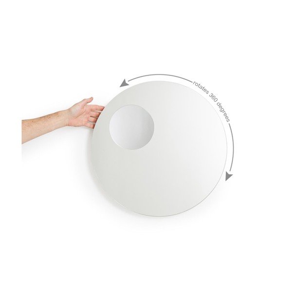 Białe powiększające lusterko ścienne Wireworks Neutrino Matt-image-1