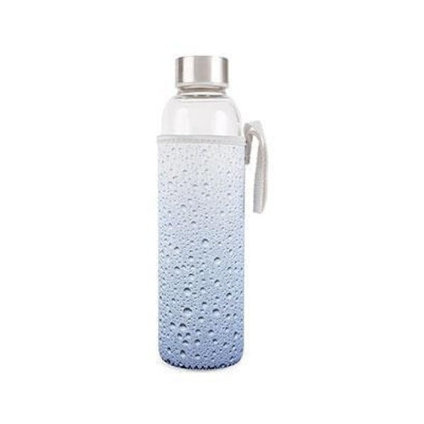 Szklana butelka w neoprenowym pokrowcu Kikkerland Drops, 600 ml