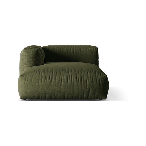 Zielony moduł sofy (lewostronny) Martina – Micadoni Home