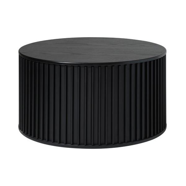Czarny okrągły stolik ø 85 cm Siena – Unique Furniture
