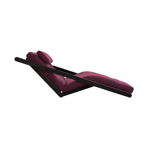Sofa rozkładana z ciemnoczerwonym pokryciem Karup Design Figo Black/Bordeaux-image-2