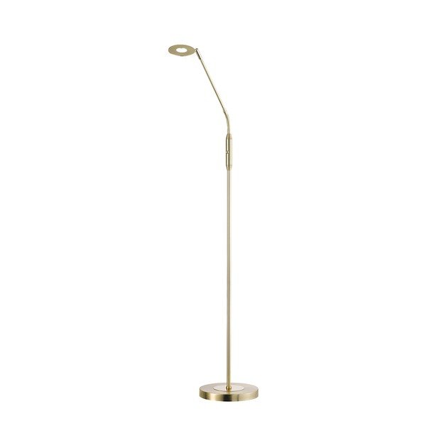 Lampa stojąca LED w kolorze złota ze ściemniaczem (wysokość 150 cm) Dent – Fischer & Honsel