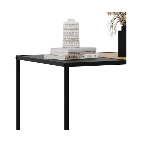 Czarno-naturalny stolik 60x100 cm Altino – Unique Furniture-image-3