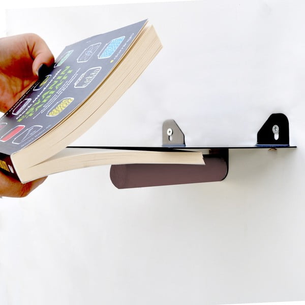 Czarne metalowe półki zestaw 2 szt. 21 cm Rod – Kalune Design-image-2