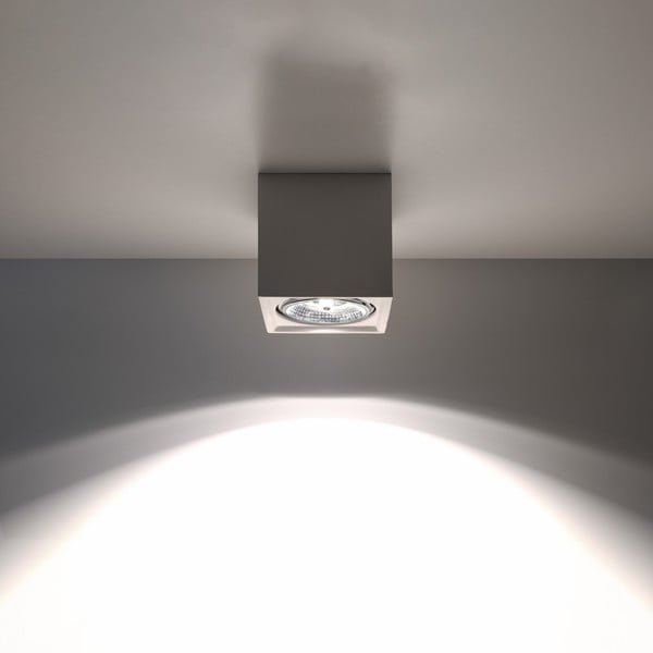 Biała lampa punktowa 14x14 cm Duozone – Sollux-image-3
