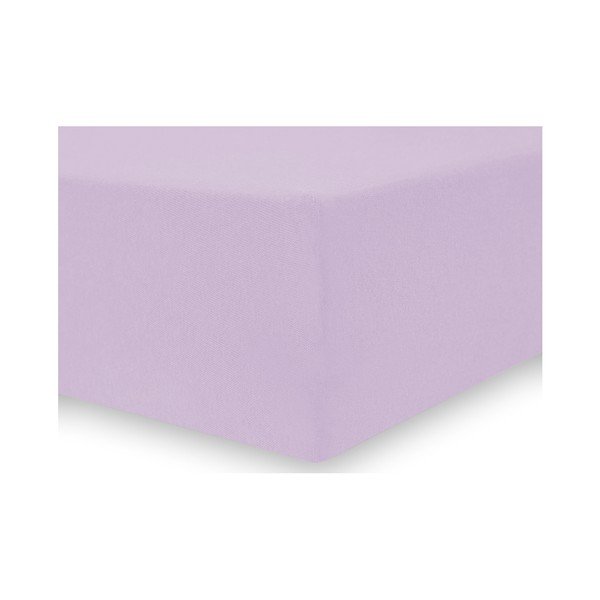 Jasnofioletowe prześcieradło elastyczne DecoKing Nephrite Lila, 160–180 cm-image-1