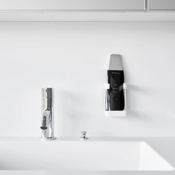 Biały metalowy uchwyt na maszynkę do golenia Film Hook – YAMAZAKI-image-2