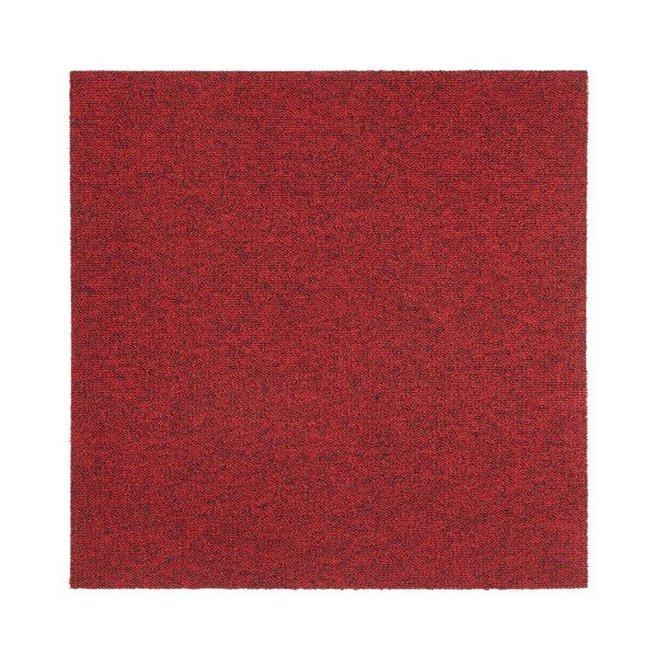 Zestaw 20 szt. kwadratowych czerwonych kawałków dywanu Hans Home Easy, 50x50 cm-image-1