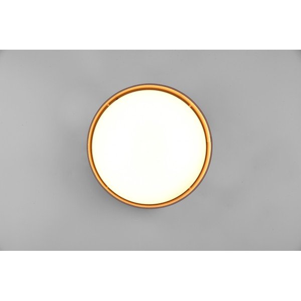 Jasnobrązowa lampa sufitowa LED ø 30 cm Locarno – Reality-image-3