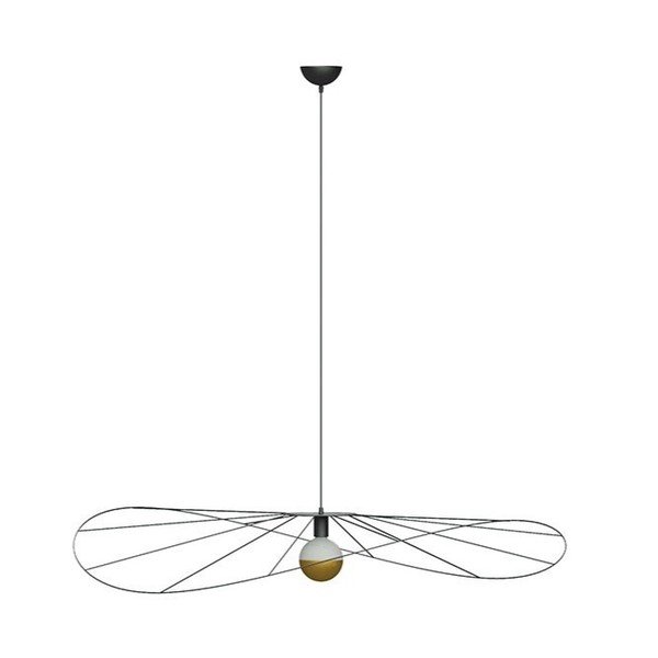 Czarna lampa wisząca ø 140 cm Elliot – Sollux