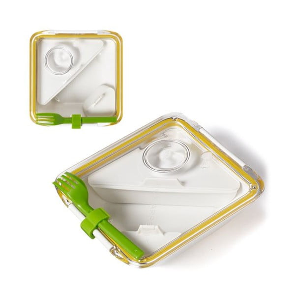 Pojemnik na lunch Box Apetit, biały/żółty