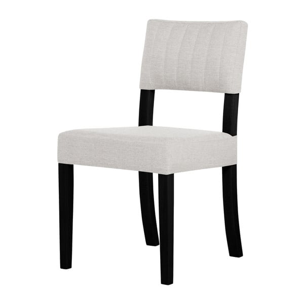 Kremowe krzesło z czarnymi nogami Ted Lapidus Maison Néroli
