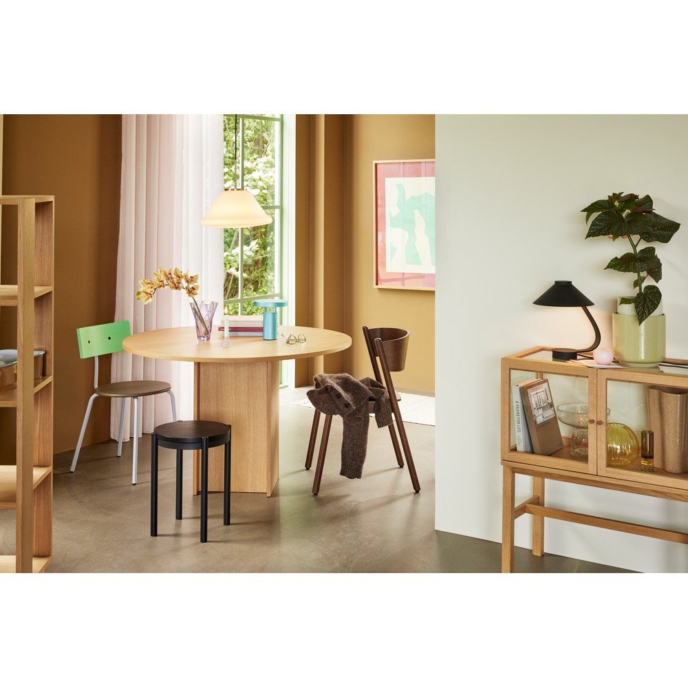 Okrągły stół w dekorze dębu ø 120 cm Straight – Hübsch (zdjęcie 6)