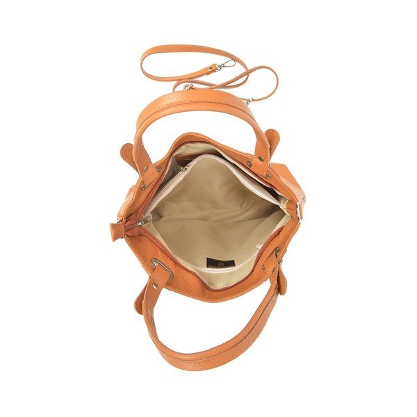 Koniakowa torebka skórzana Luisa Vannini Tote-image-4
