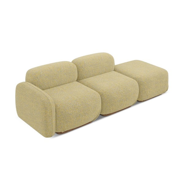 Żółty szezlong modułowy (lewostronny) Ailani – Makamii-image-3