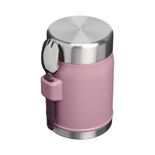 Fioletowy termos na jedzenie ze stali nierdzewnej 400 ml Legendary Food Jar + Spork Purple Smoke – Stanley-image-3