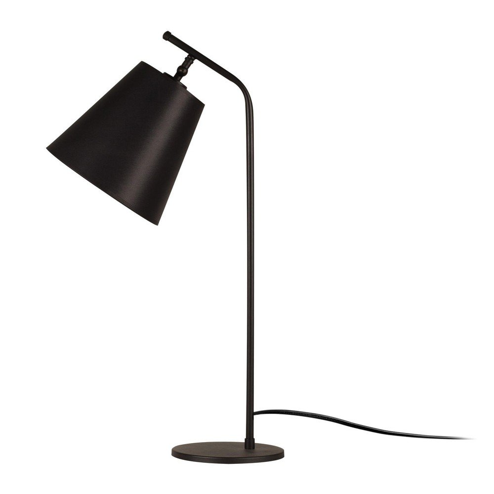 Czarna lampa stołowa z tekstylnym kloszem (wysokość 67 cm) Salihini – Opviq lights