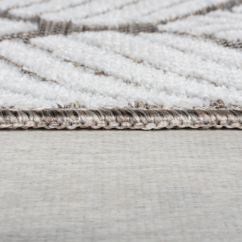 Dywan odpowiedni na zewnątrz w kolorze kości słoniowej 120x170 cm Elm Leaf – Flair Rugs (zdjęcie 5)